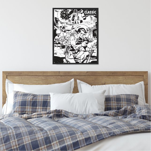 1960's SCI-FI Classic Canvas Print (Insitu(Bedroom))