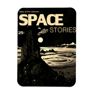 1960's SPACE Stories Flexible Magnet