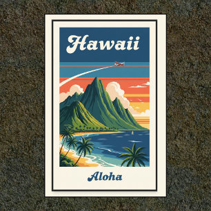 1960s Vintage Hawaiian Travel Poster