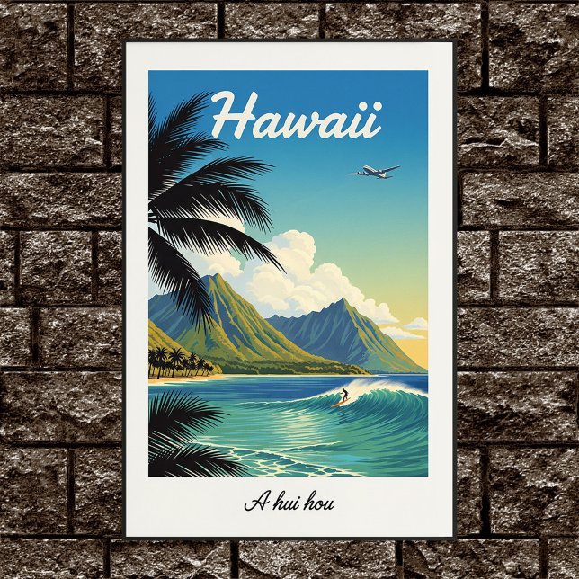 1960s Vintage Hawaiian Travel Poster (Creator Uploaded)