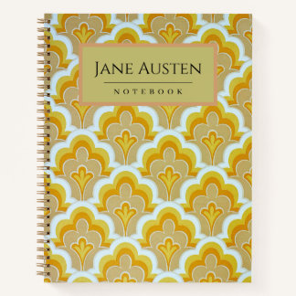 1960's vintage wallpaper Personalised Notebook