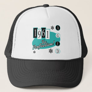 1961 60th Birthday Mid Century Modern Trucker Hat
