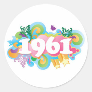 1961 Colourful Stickers Gift