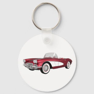 1961 Corvette C1: Candy Apple Finish: Key Ring