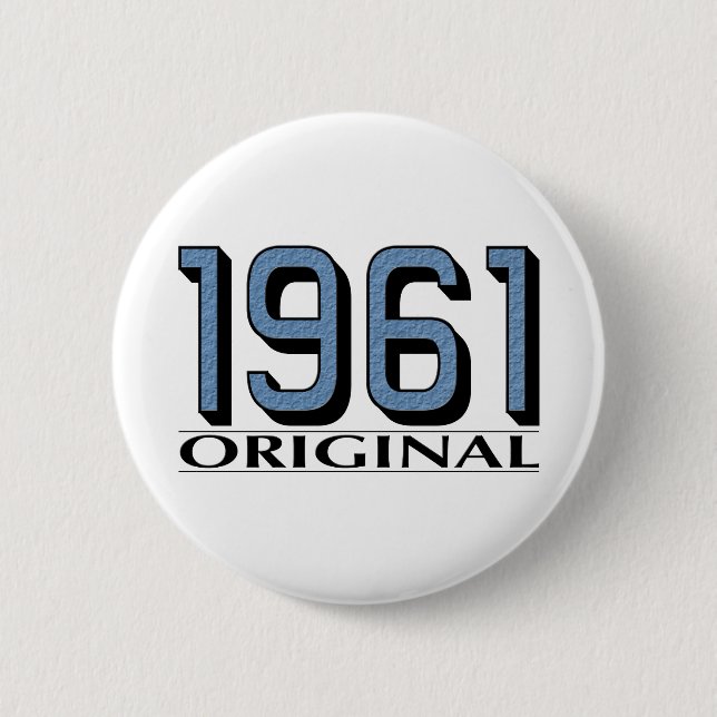 1961 Original 6 Cm Round Badge (Front)