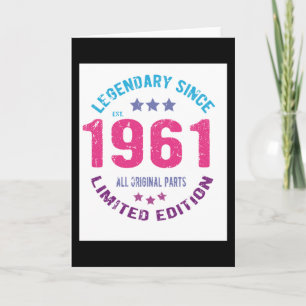 1961 Vintage Birthday Card