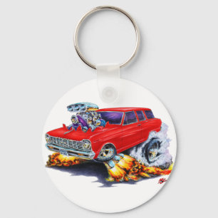 1962-65 Nova Red Wagon Key Ring