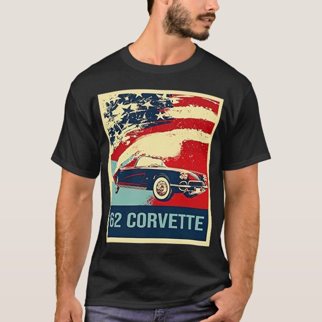 1962 C1 Corvette Pop Art Style  T-Shirt (Front)