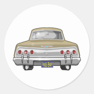 1962 Chevrolet Impala Classic Round Sticker