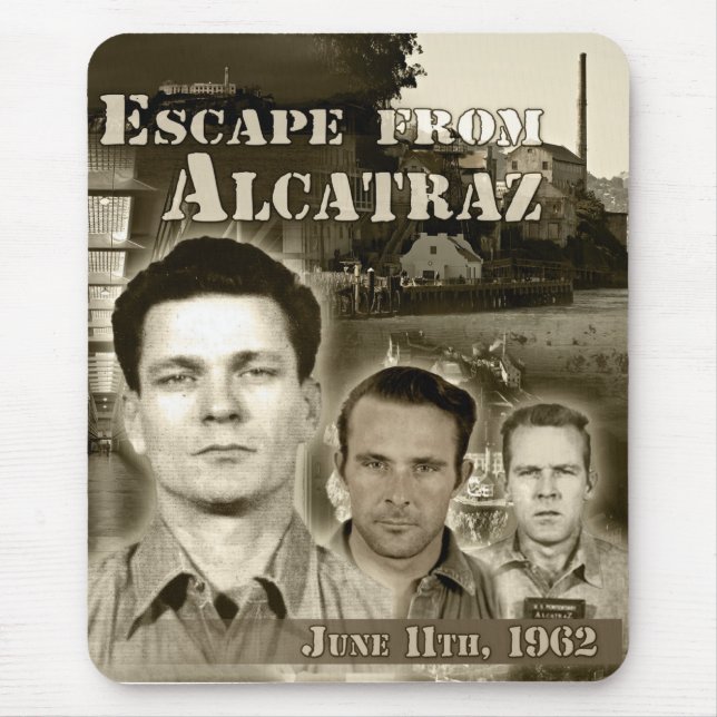 1962 Escape from Alcatraz Mouse Pad (Front)