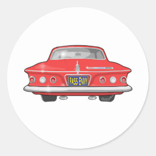 1962 Plymouth Fury Classic Round Sticker