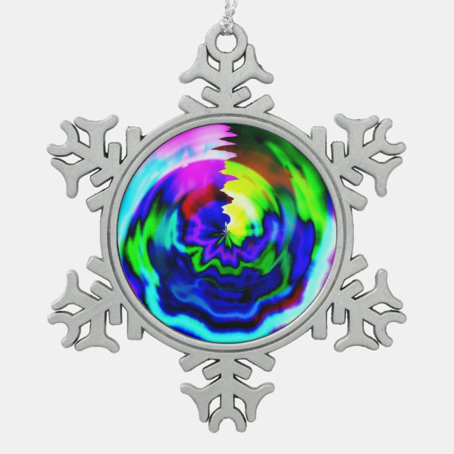 1962 SNOWFLAKE PEWTER CHRISTMAS ORNAMENT (Front)