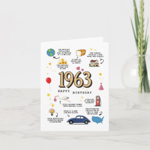 1963 Birthday Card For Dad or Mum