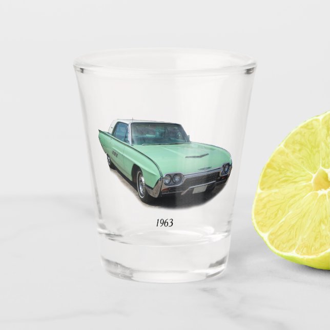 1963 classic car shot glass (Front)
