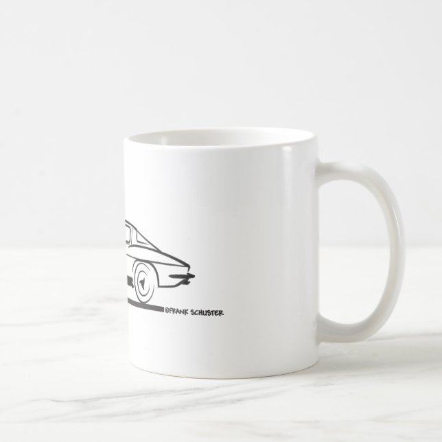 1963 Corvette Sting Ray Split Window Coupe Coffee Mug (Right)