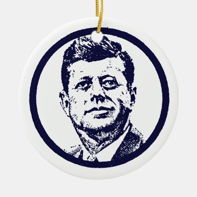 1963 JFK CERAMIC TREE DECORATION (Front)