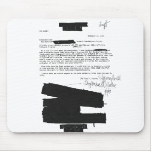 1963 Kennedy memo regarding UFOs Mouse Pad