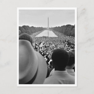 1963 March on Washington Reflecting Pool Restored Postcard