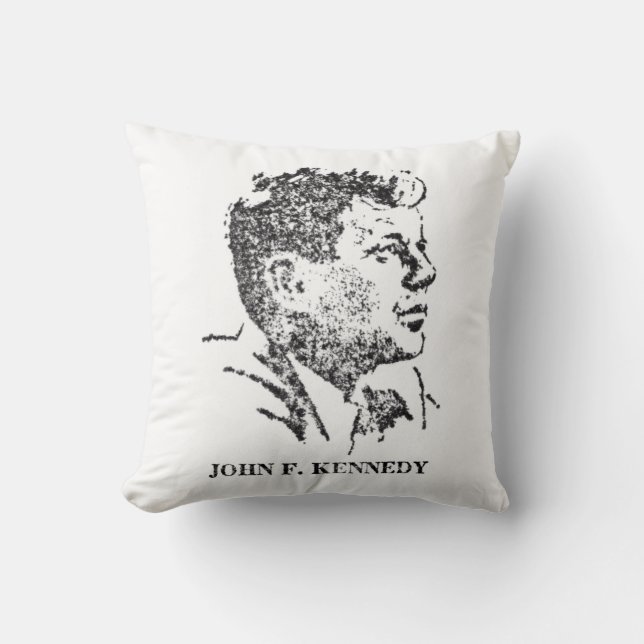 1963 profile of John F. Kennedy Cushion (Front)