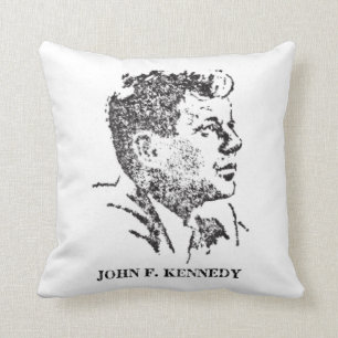 1963 profile of John F. Kennedy Cushion