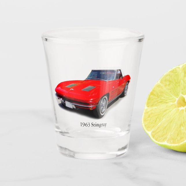 1963 Stingray shot glass (Front)