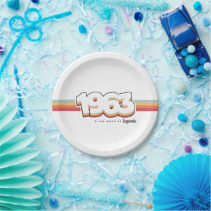 1963 The birth of legends Paper Plate