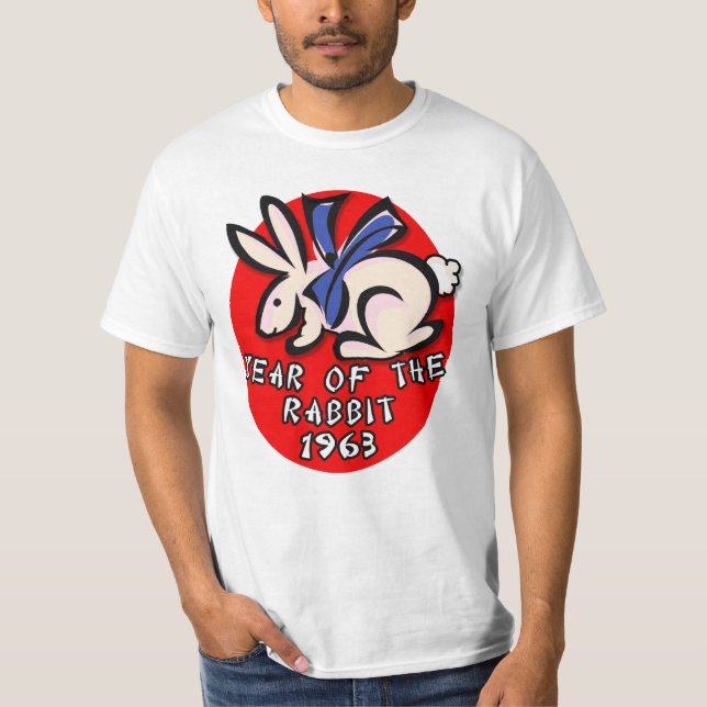 1963 Year of the Rabbit Apparel and Gifts T-Shirt (Front)