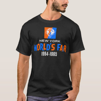 196465 New York Worlds Fair Colour Text White T-Shirt