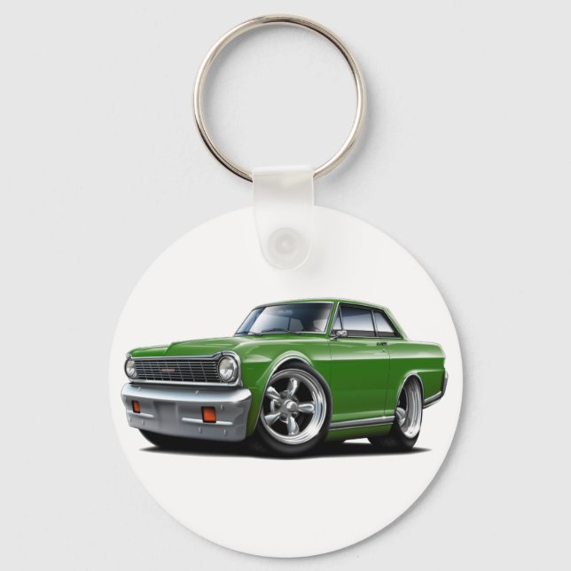 1964-65 Nova Green Car Key Ring (Front)