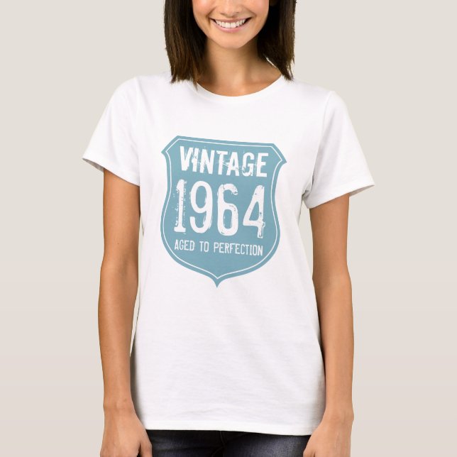 1964 aged to perfection tshirt for men and women (Front)