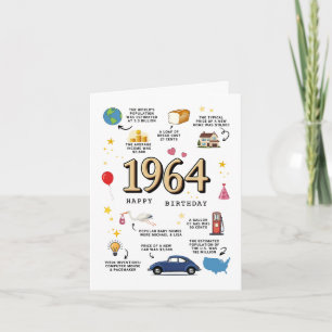 1964 Birthday Card For Dad or Mum