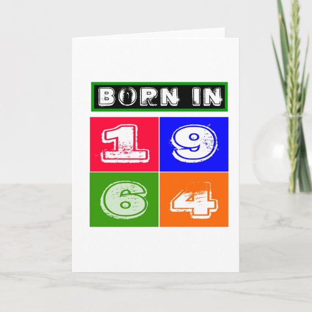 1964 Birthday Designs Card (Front)