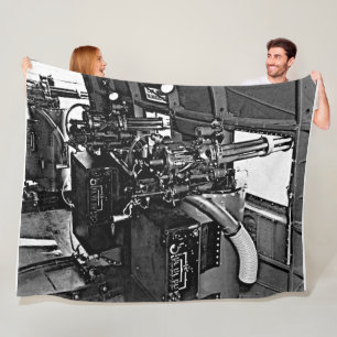 1964 CA-147 GATLING GUN FLEECE BLANKET