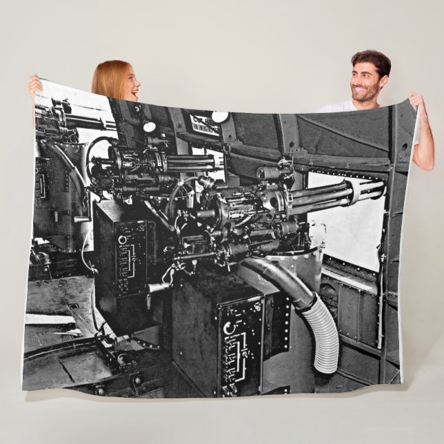 1964 CA-147 GATLING GUN FLEECE BLANKET (In Situ)