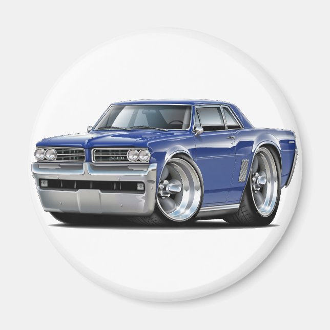 1964 GTO Dk Blue Car Magnet (Front)