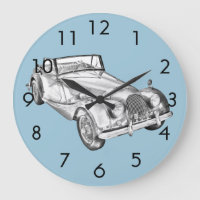 1964 Morgan Plus 4 Sports Car Illustration
