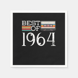 1964 Vintage 56 th Birthday Anniversary Gift Napkin