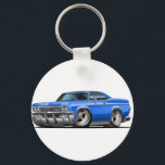 1965-66 Impala Blue Car Key Ring<br><div class="desc">Keychain Template</div>