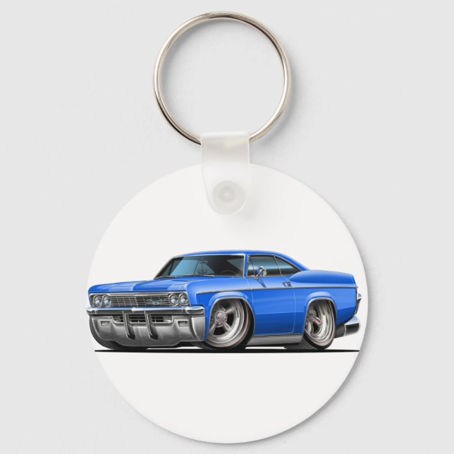 1965-66 Impala Blue Car Key Ring (Front)