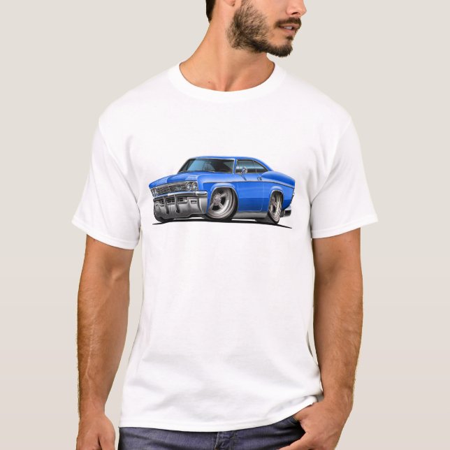 1965-66 Impala Blue Car T-Shirt (Front)