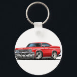 1965-66 Impala Red Car Key Ring<br><div class="desc">Keychain Template</div>