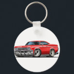 1965-66 Impala Red Car Key Ring<br><div class="desc">Keychain Template</div>