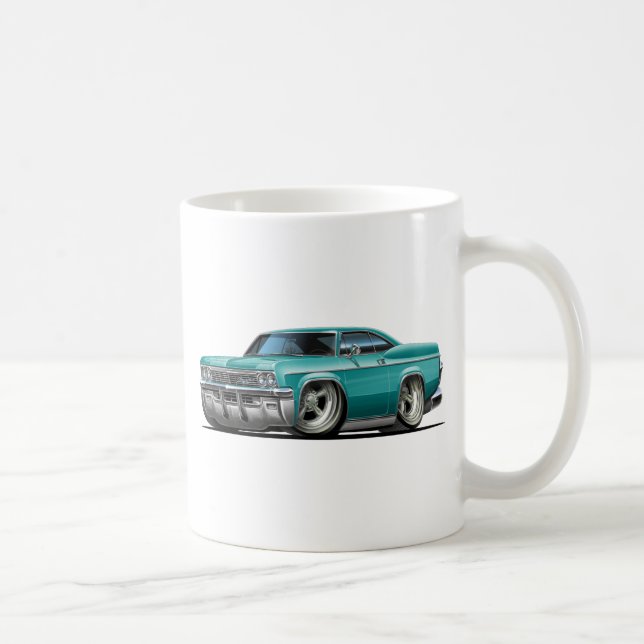 1965-66 Impala Teal Car Coffee Mug (Right)
