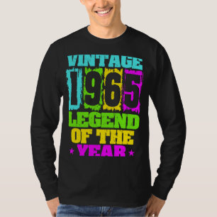 1965 Birthday Vintage 1965 & Born In 1965 Made In T-Shirt