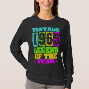 1965 Birthday Vintage 1965 & Born In 1965 Made In  T-Shirt