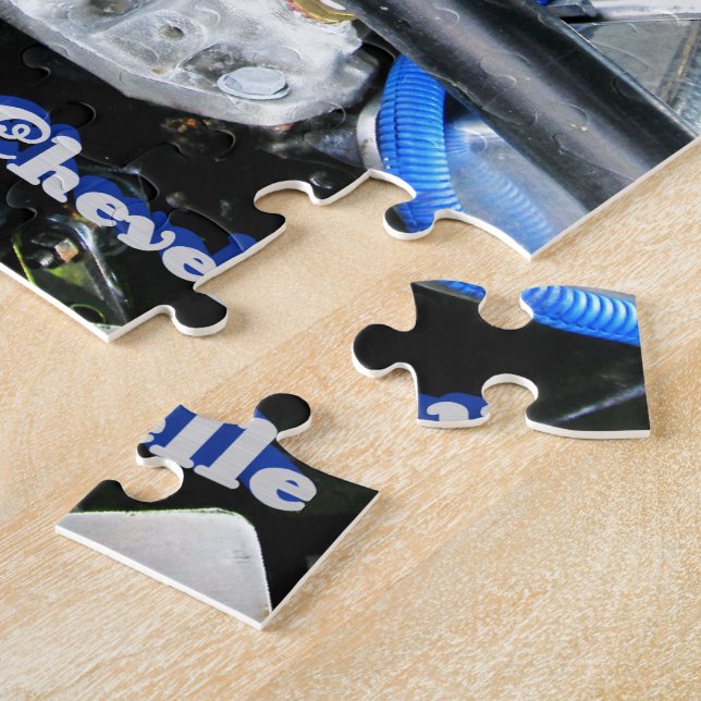 1965 Chevy Chevelle Blue Jigsaw Puzzle (Side)