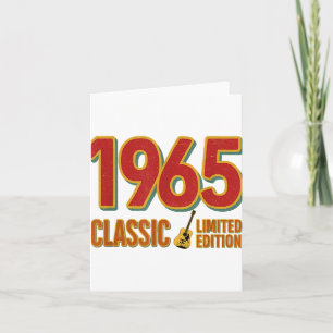 1965 Clic Limited Edition Vintage Guitar Birthday Card