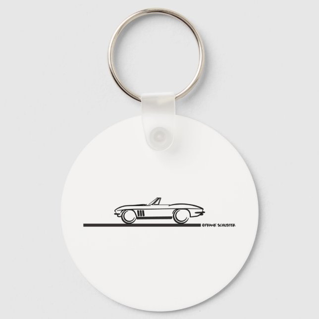 1965 Corvette Convertible Key Ring (Front)