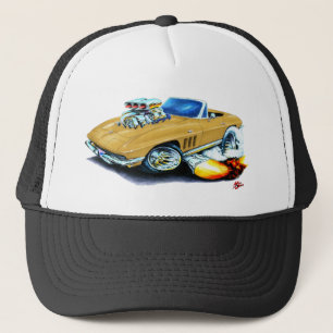 1965 Corvette Gold Convertible Trucker Hat