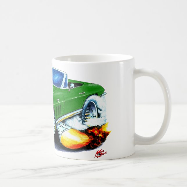 1965 Corvette Green Convertible Coffee Mug (Right)